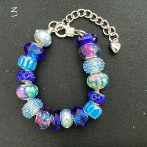 Lampwork Bead Charm Bracelet
